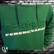 Domborított zöld pulóver L-es méretben